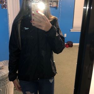 Hollister Hooded Wind Breaker with zip pockets